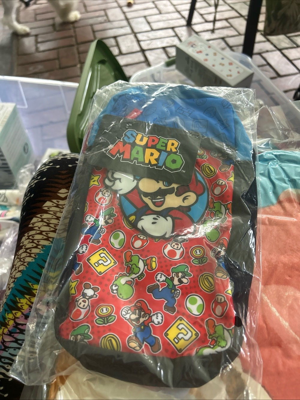 Super Mario Kids sling bag - Red & Blue